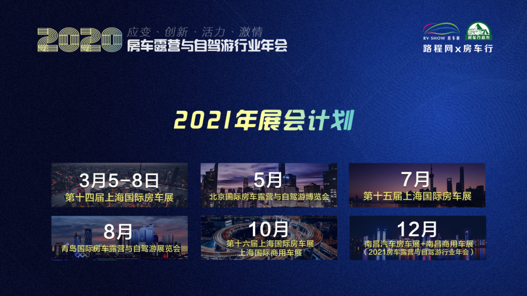 路程网重磅发布2021年房车展及江西会展展会计划！