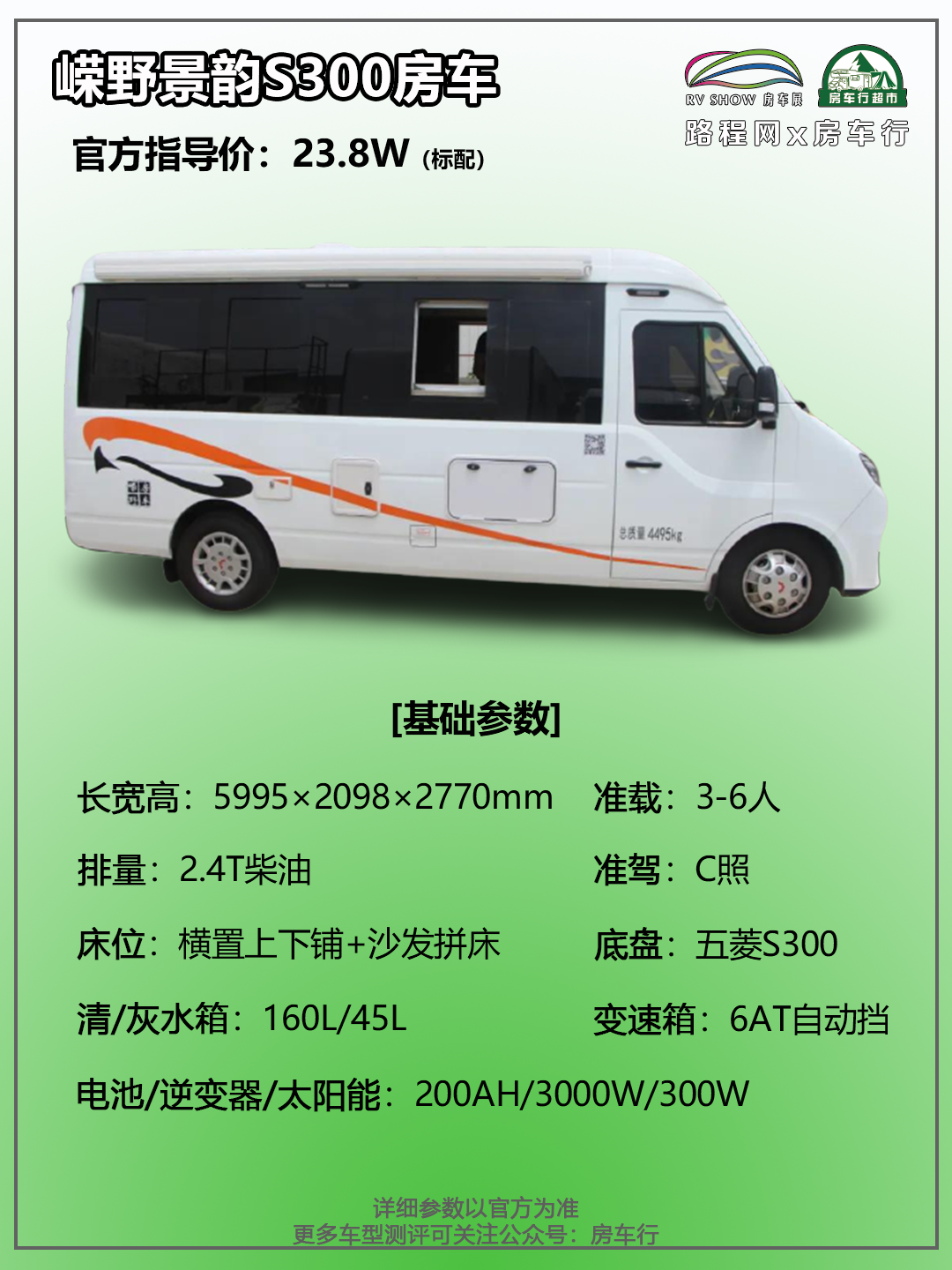 10.9上海房车展：是你心心念念的五菱房车吗？景韵五菱S300国民房车！