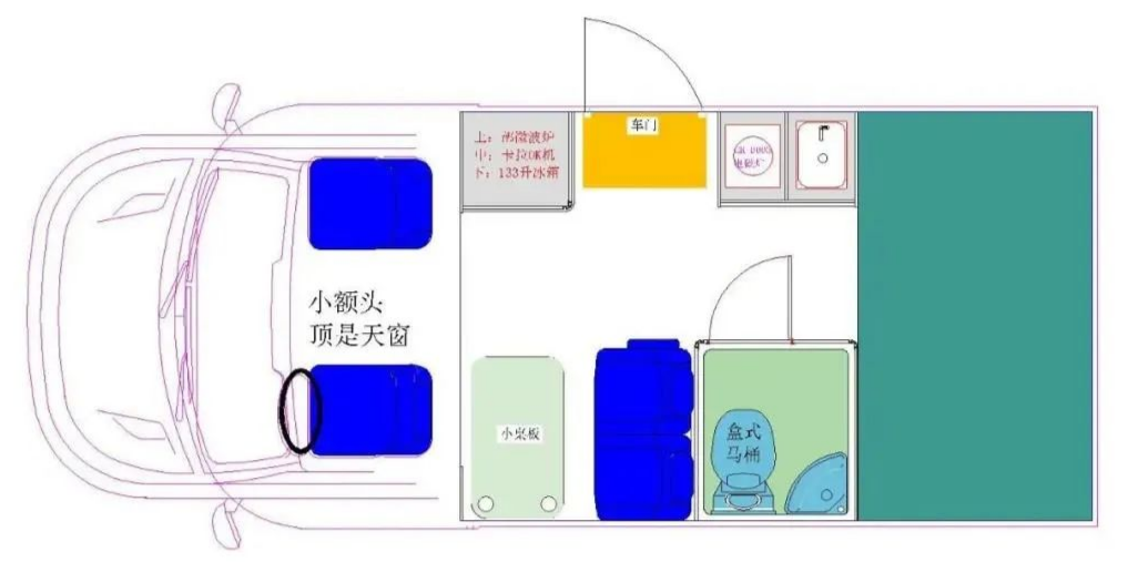子弹头造型，车高不到两米七，金龙艾科斯福特V362 T型房车