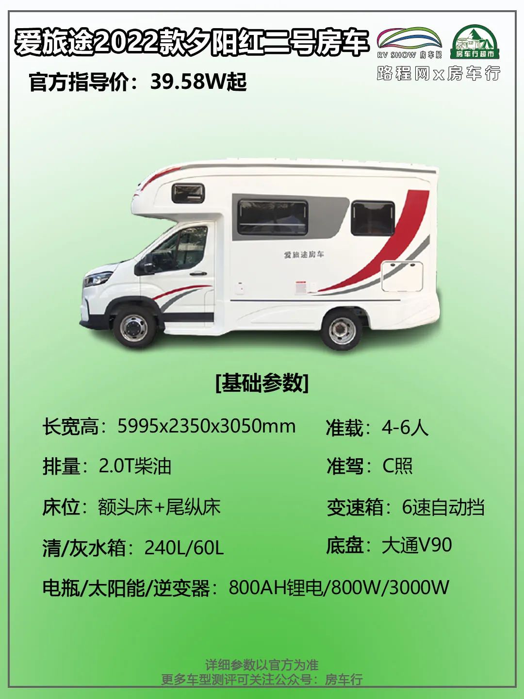 1.8南京房车展：舒适旅居，细节设计，打造品质生活，爱旅途2022款夕阳红二号C型房车